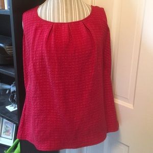 Red tank dress shirt